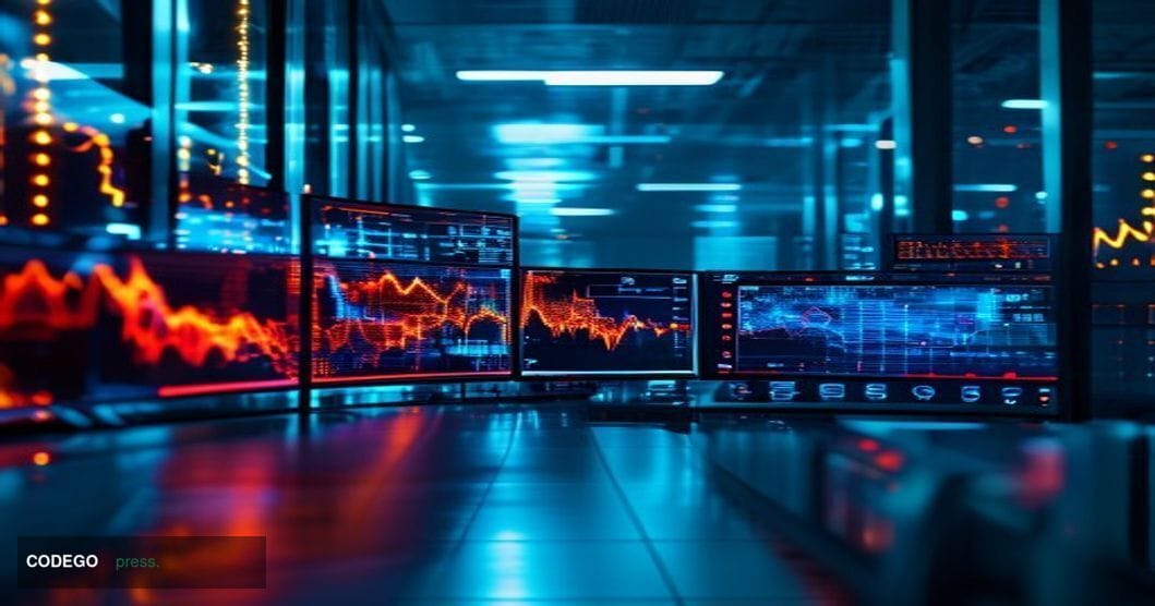 A cinematic editorial photograph capturing the aftermath of a sophisticated cryptocurrency bridge attack, shot from a dramati