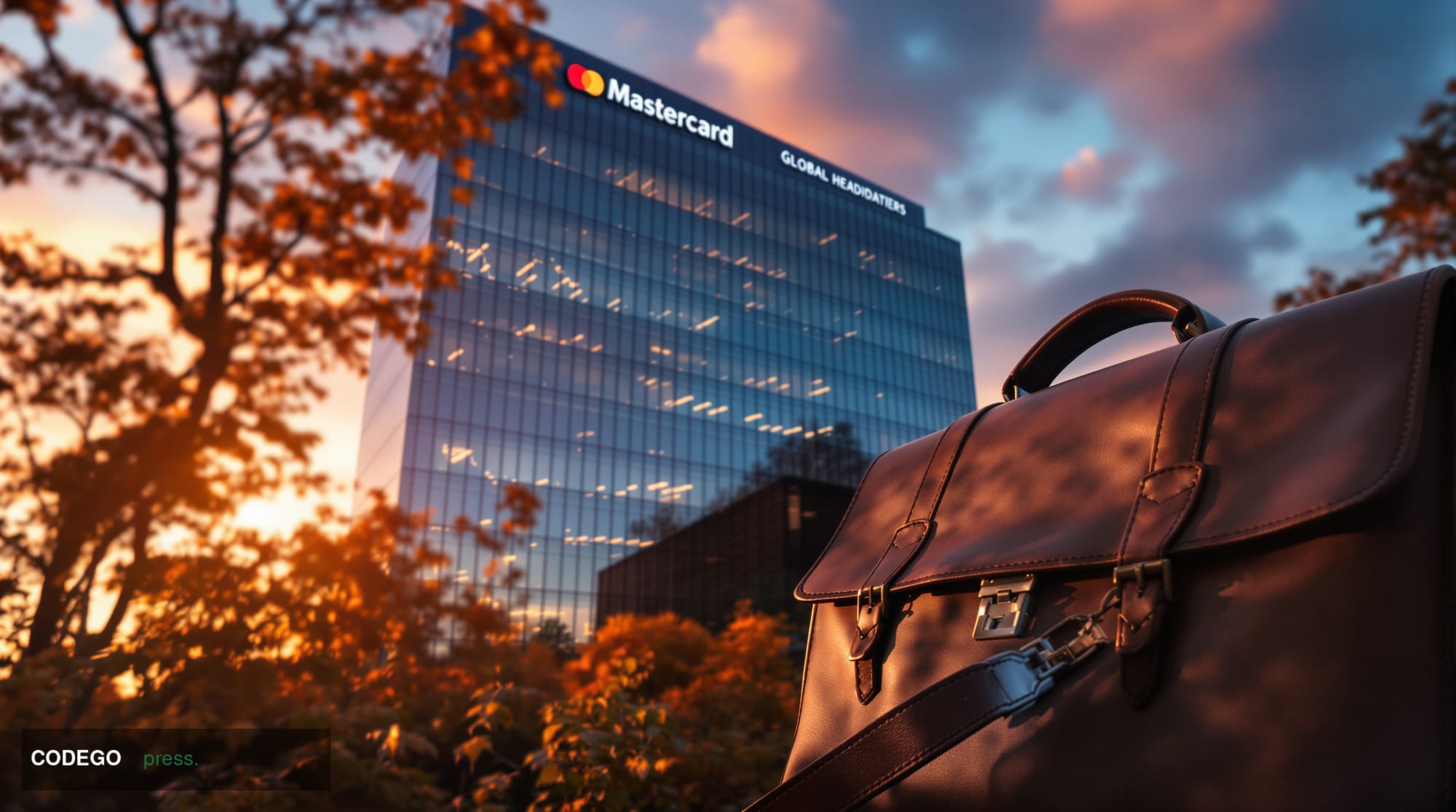 A cinematic editorial photograph of <a href="https://www.mastercard.com" target="_blank" rel="noopener">Mastercard</a>'s glob