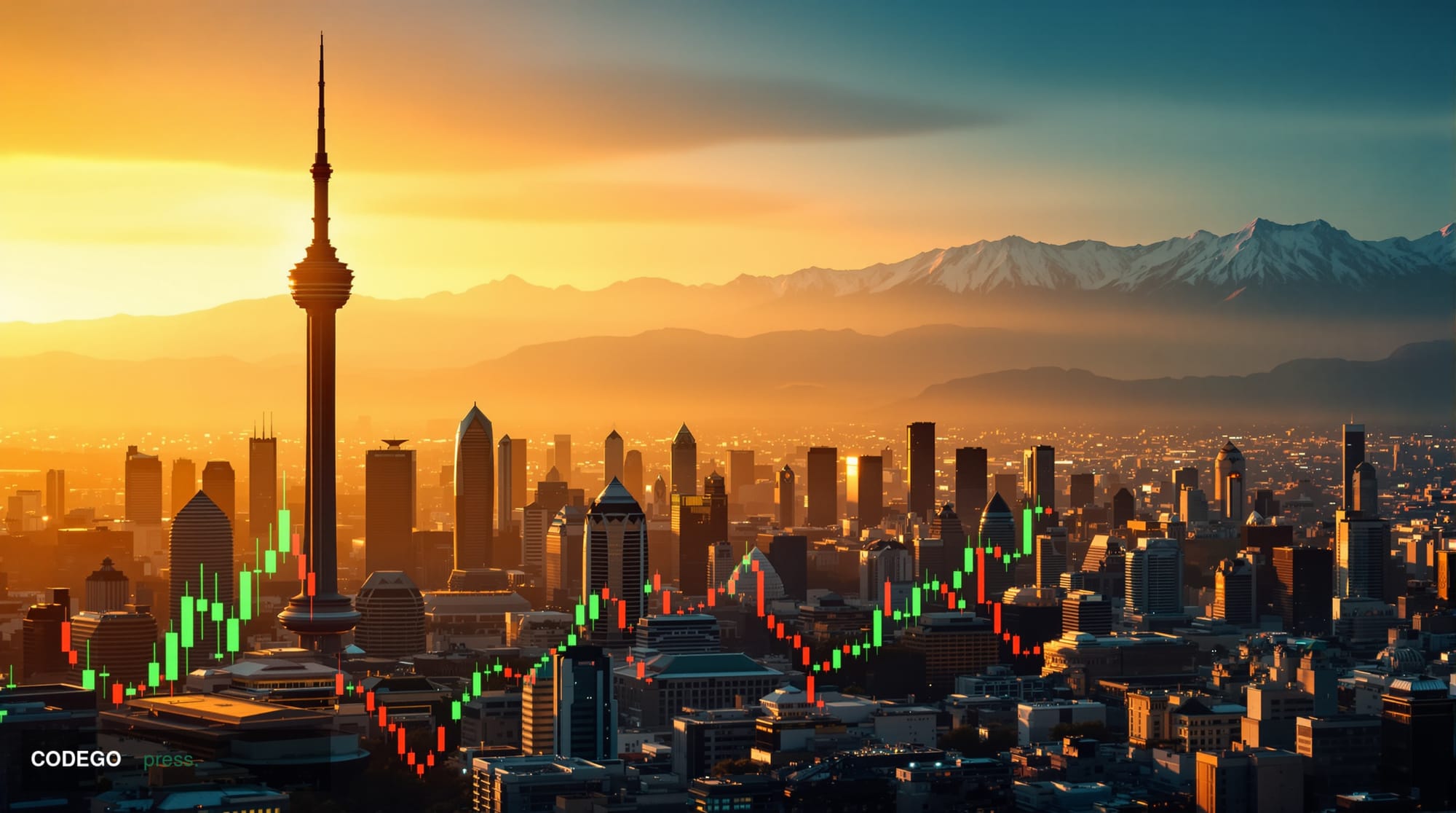 A cinematic editorial news photograph showing the iconic skyline of Tehran with modern skyscrapers and the Milky Way Tower pr
