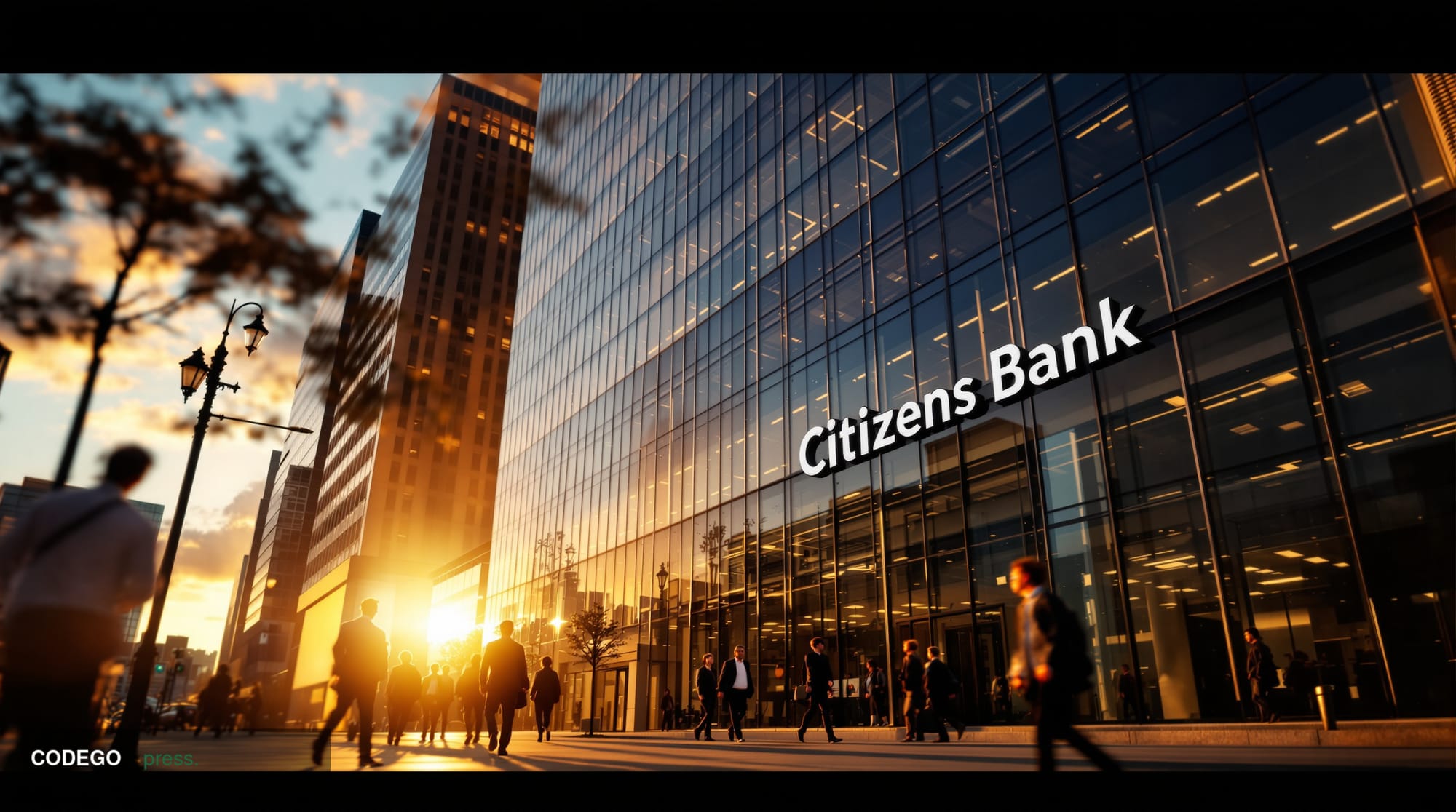 A cinematic editorial photograph of <a href="https://www.citizensbank.com" target="_blank" rel="noopener">Citizens Bank</a>'s