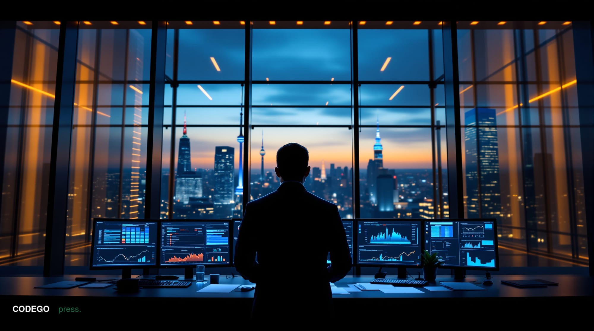 A cinematic editorial photograph capturing the intersection of Korean law enforcement and cryptocurrency crime investigation.