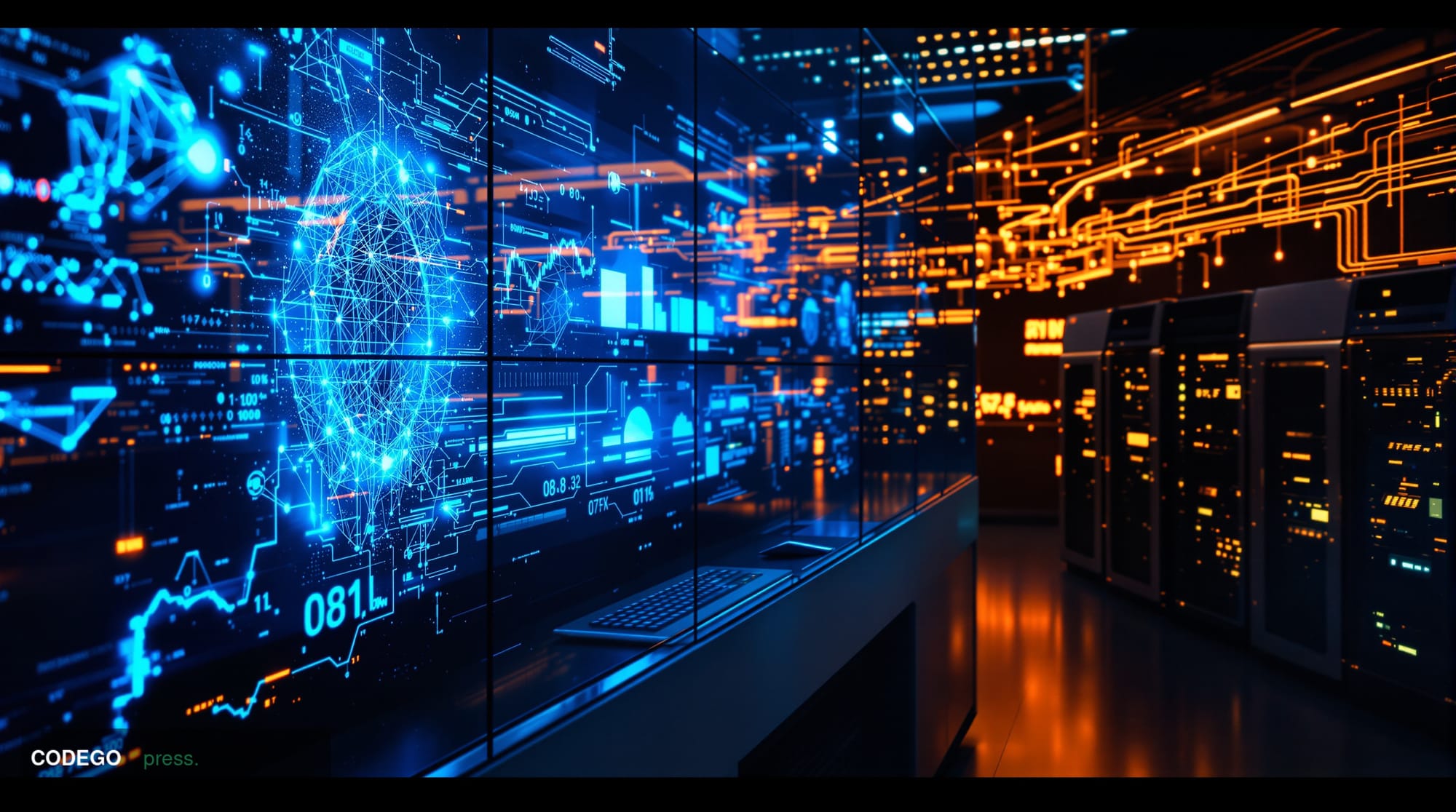 A cinematic editorial photograph showcasing the evolution of financial technology through three distinct visual layers repres