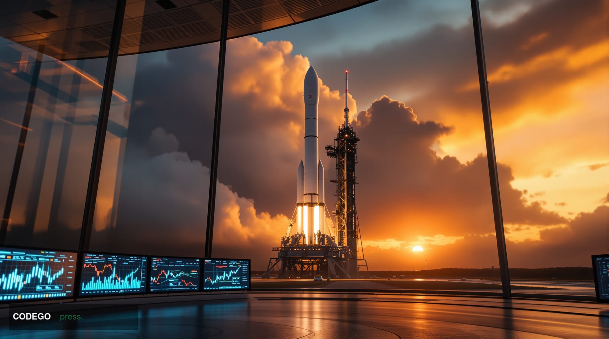 A cinematic editorial photograph showcasing the convergence of traditional finance and blockchain technology through the lens
