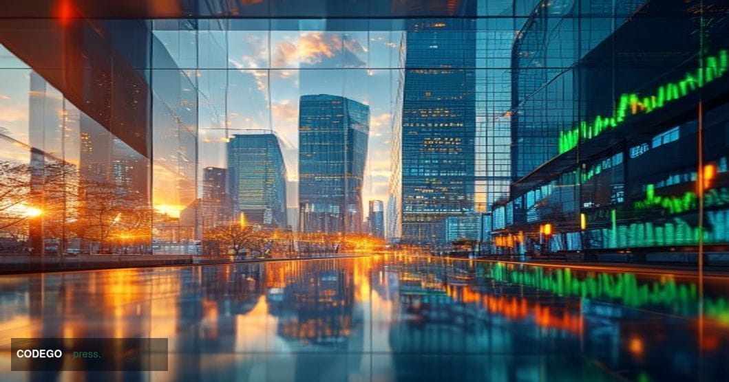 A dramatic photorealistic editorial photograph capturing the Seoul skyline at golden hour, with the distinctive Lotte World T
