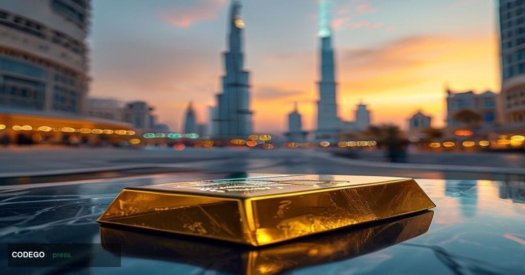 A dramatic photorealistic editorial photograph set at the gleaming Abu Dhabi Global Market Square on Al Maryah Island, Abu Dh