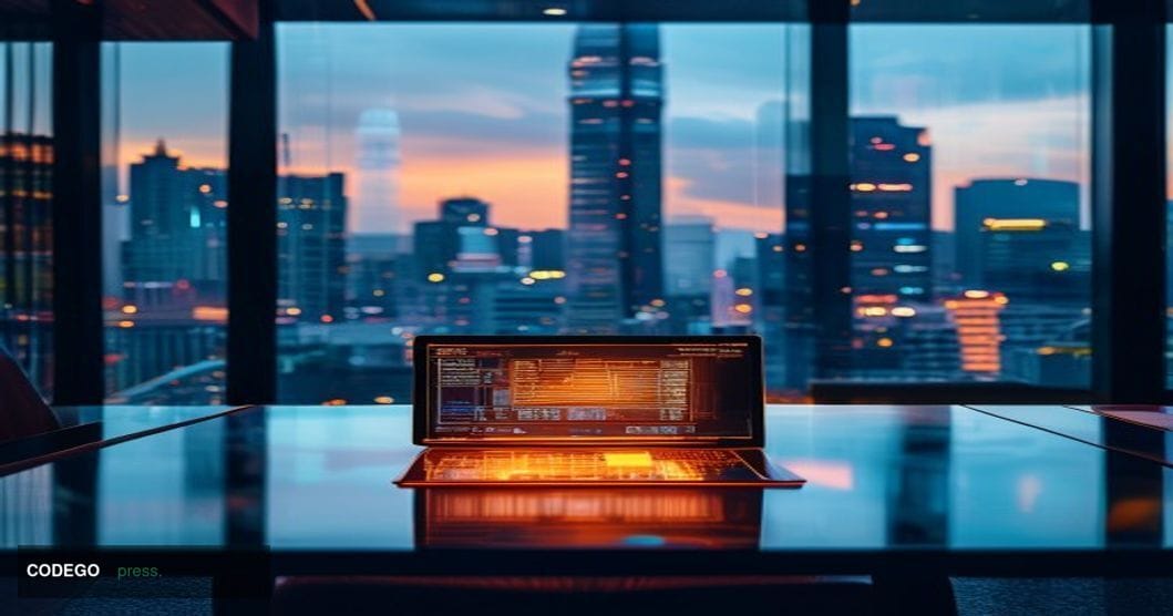 A cinematic editorial photograph set in Bangkok, Thailand, with the iconic Mahanakhon Tower and modern financial district sky