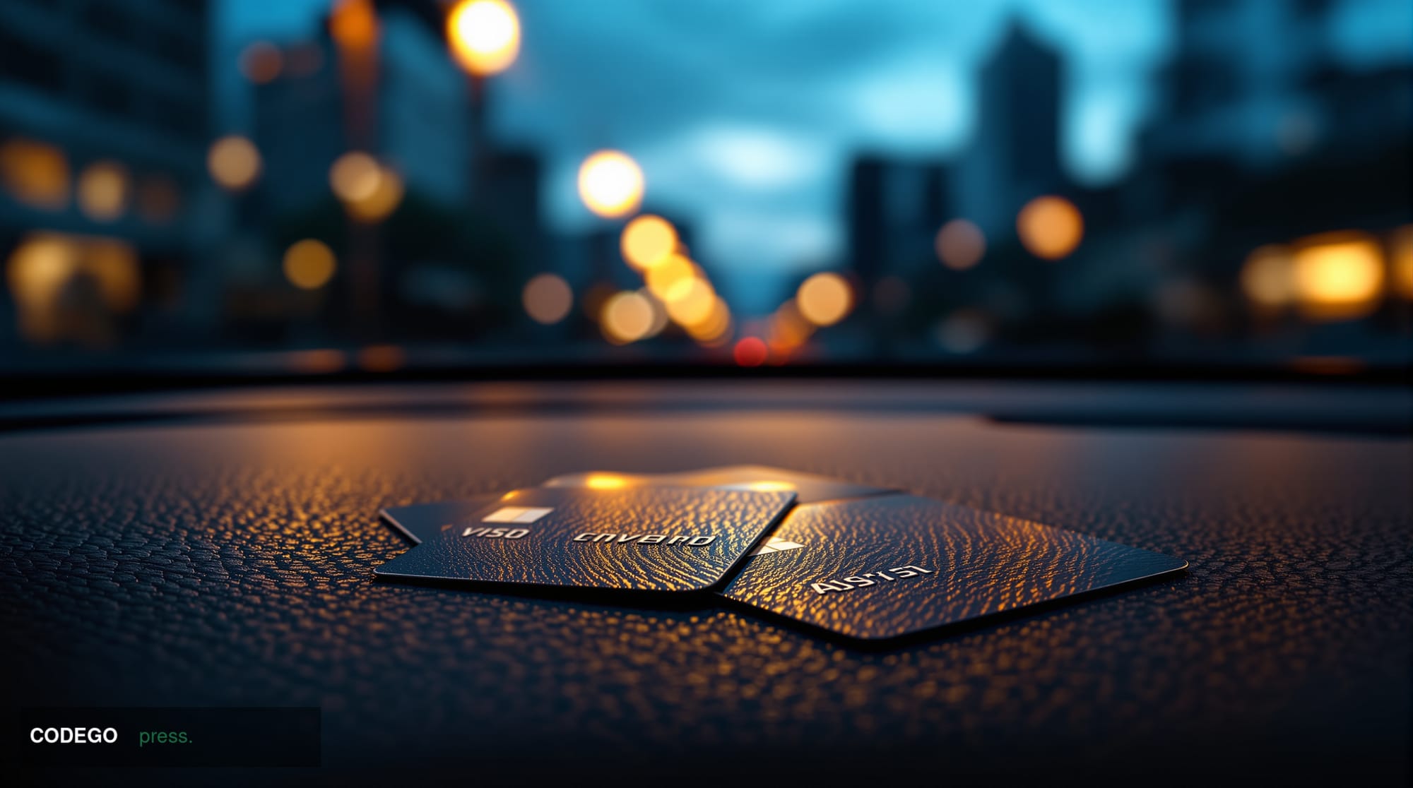 A cinematic close-up editorial photograph shot from a low angle looking up at the dashboard and steering wheel of a sleek mod
