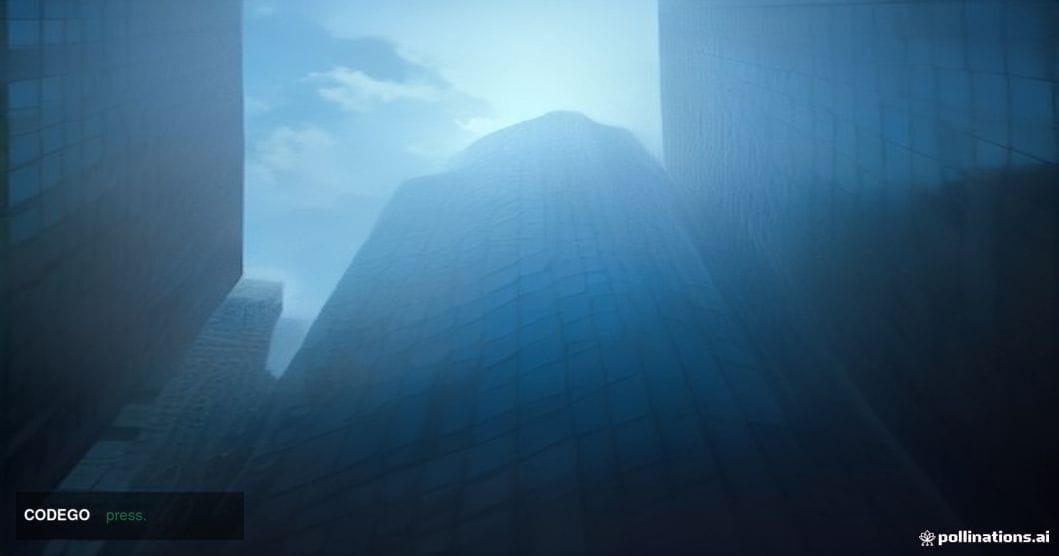 A cinematic editorial photograph set in a modern Singapore urban environment, shot from a low angle looking up at a sleek gla