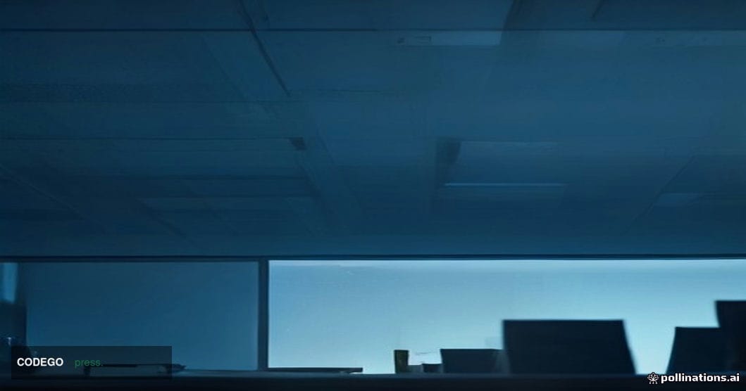 A dramatic cinematic editorial photograph set in a dimly lit cryptocurrency operations center, shot from a low-angle wide per