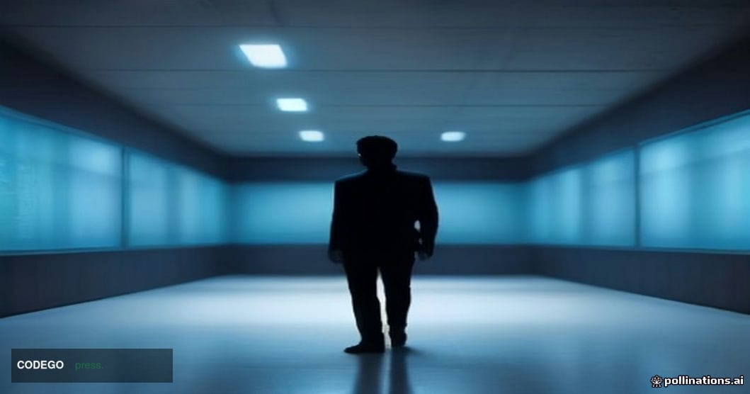 A cinematic editorial photograph set in a dimly lit, high-security digital operations center environment inspired by East Asi