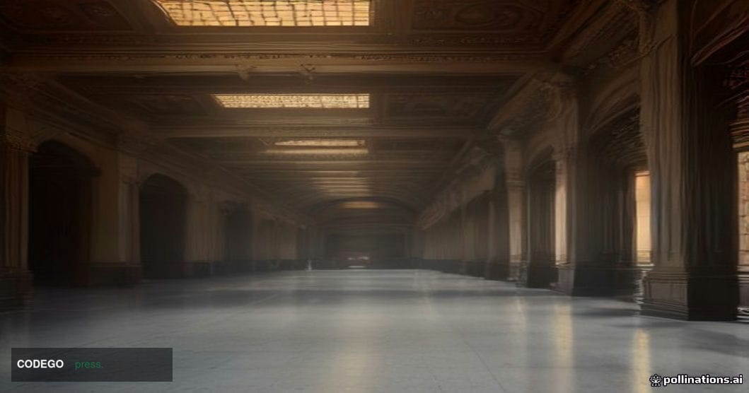 A photorealistic cinematic editorial photograph of the Cboe Global Markets trading floor in Chicago, Illinois, shot from a lo
