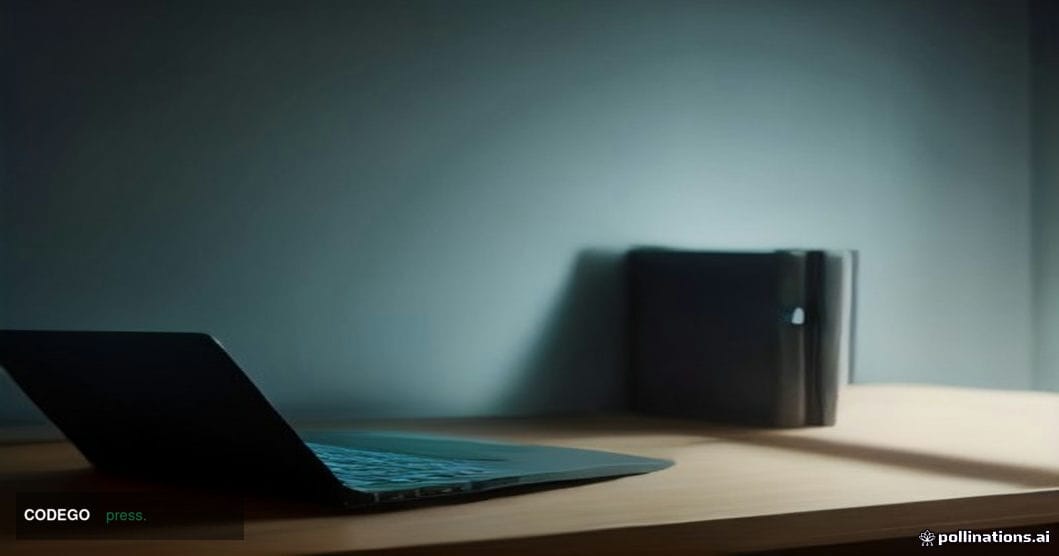 A cinematic editorial photograph of a sleek, darkened digital security environment — a close-up of a physical hardware wallet