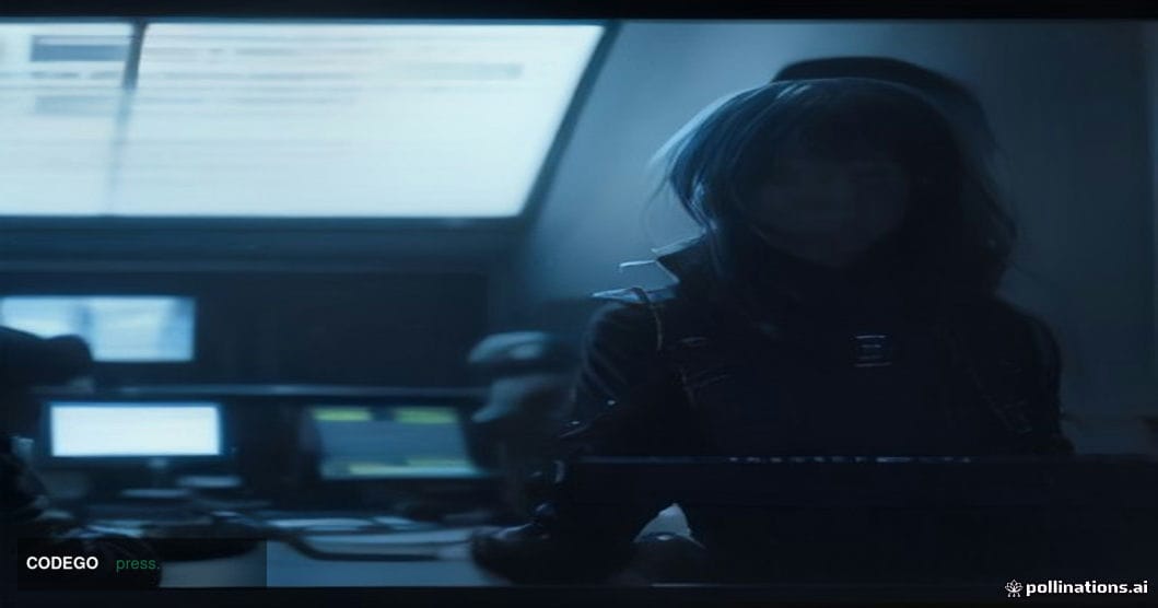 A cinematic editorial photograph set inside a dimly lit federal operations center environment, with the visual atmosphere of 