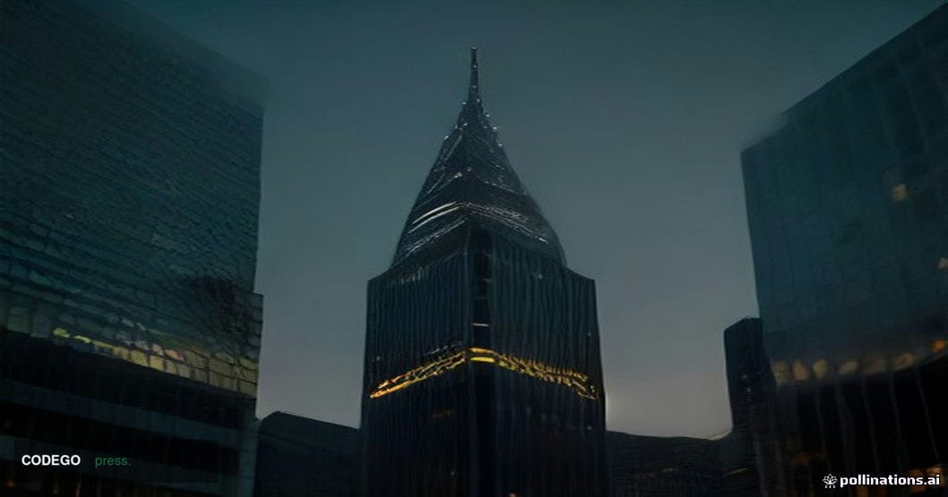 A cinematic editorial photograph of the exterior of the Financial Conduct Authority's Canary Wharf headquarters building in L
