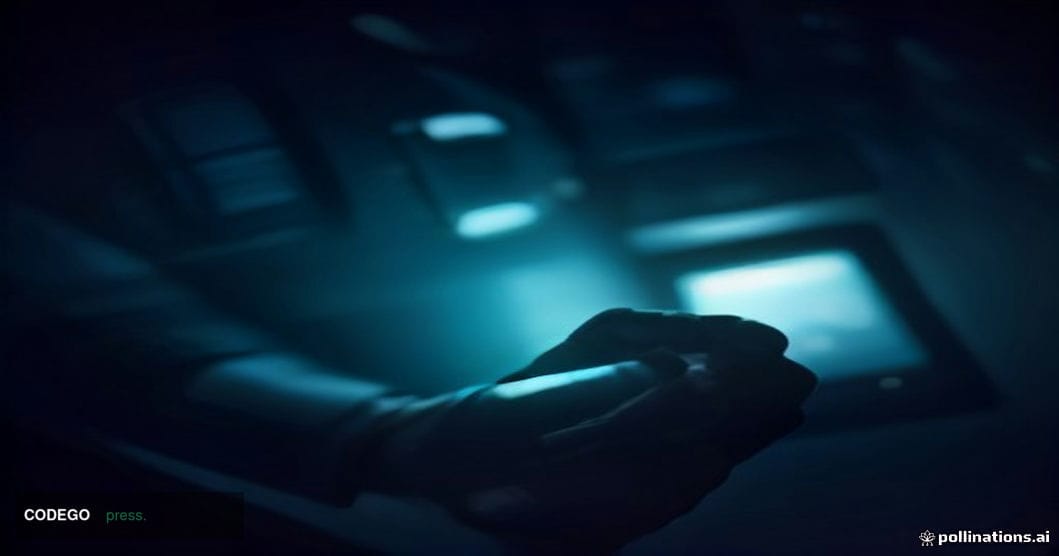 A dimly lit hardware security laboratory environment photographed from a low cinematic angle, featuring a physical hardware w