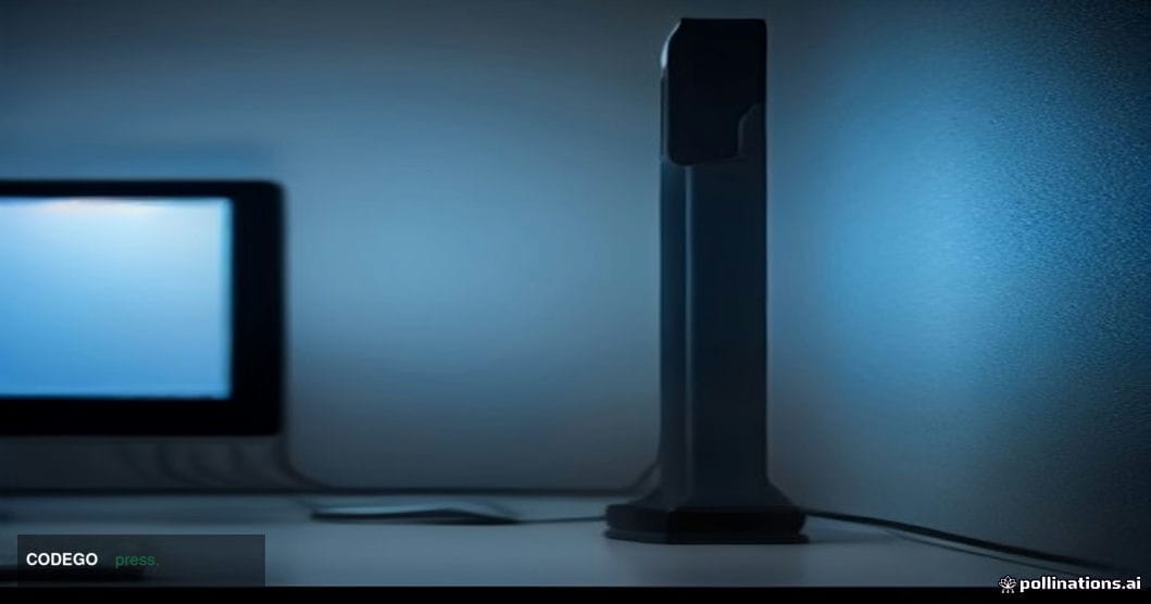 A dramatic cinematic close-up of a high-end physical hardware cryptocurrency wallet device resting on a dark matte surface in