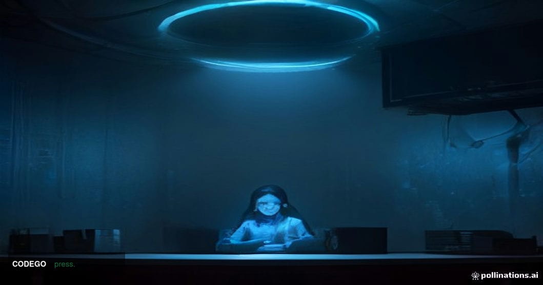 A dimly lit underground bunker-style operations room with multiple curved monitors casting cold electric-blue light across a 