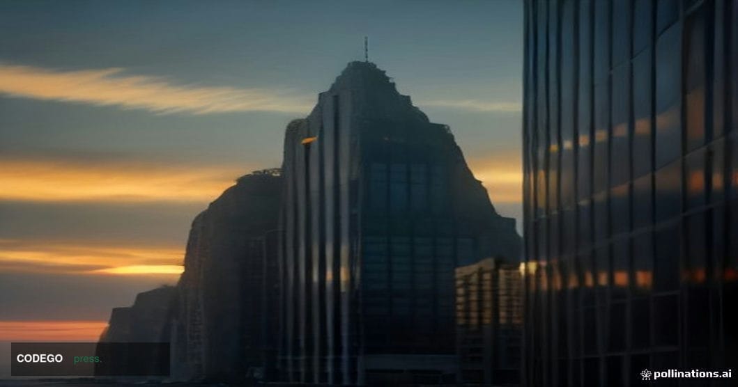 A cinematic editorial photograph of the Rock of Gibraltar rising dramatically from the sea at golden hour, its sheer limeston