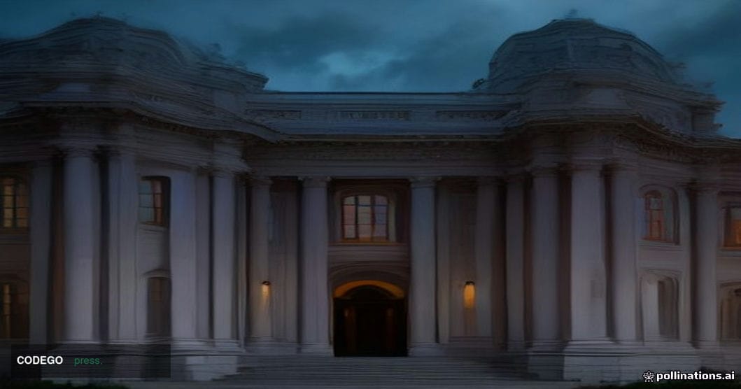 A dramatic cinematic editorial photograph of the exterior of the U.S. Securities and Exchange Commission's Washington D.C. he
