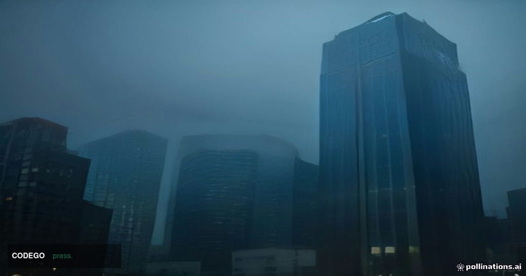 A cinematic editorial photograph set in Seoul, South Korea, featuring the distinctive modern glass architecture of a governme