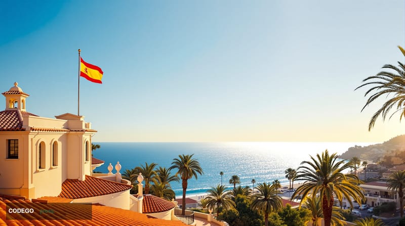 A photorealistic 8K editorial photograph capturing the elegant Spanish coastal setting of Roda de Bará, featuring the distinc