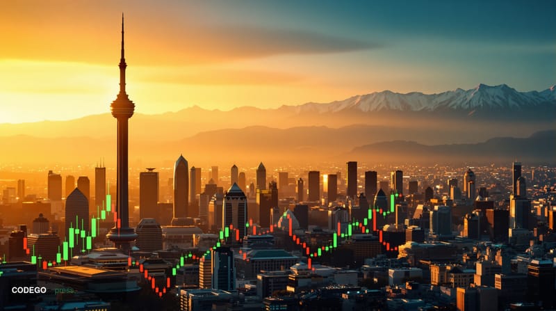A cinematic editorial news photograph showing the iconic skyline of Tehran with modern skyscrapers and the Milky Way Tower pr