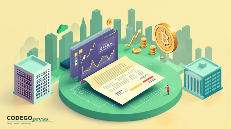 Flat 3D isometric vector editorial illustration, banking-green primary (#1A6B43), cream background, gold and navy accents, so