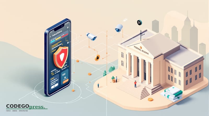 flat 3D isometric vector editorial illustration, banking-green primary (#1A6B43), cream background, gold and navy accents, so