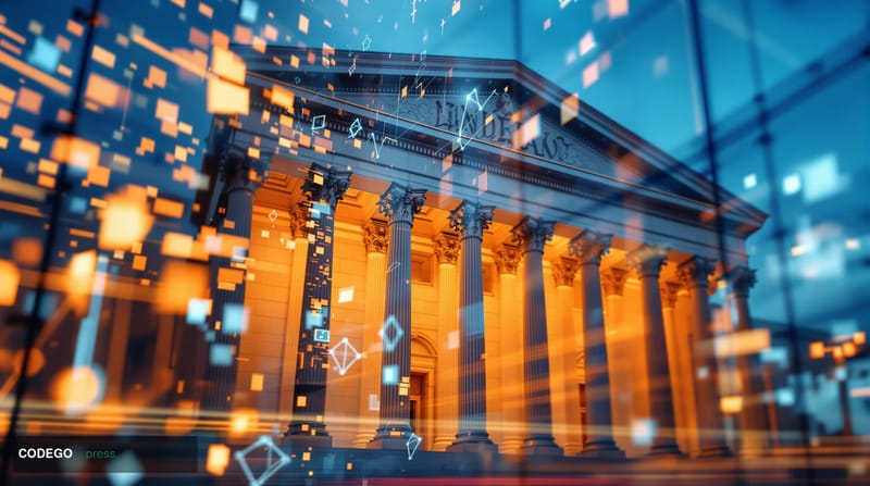 Photorealistic 8K editorial photograph of the Federal Reserve Board building in Washington DC, shot during golden hour with d