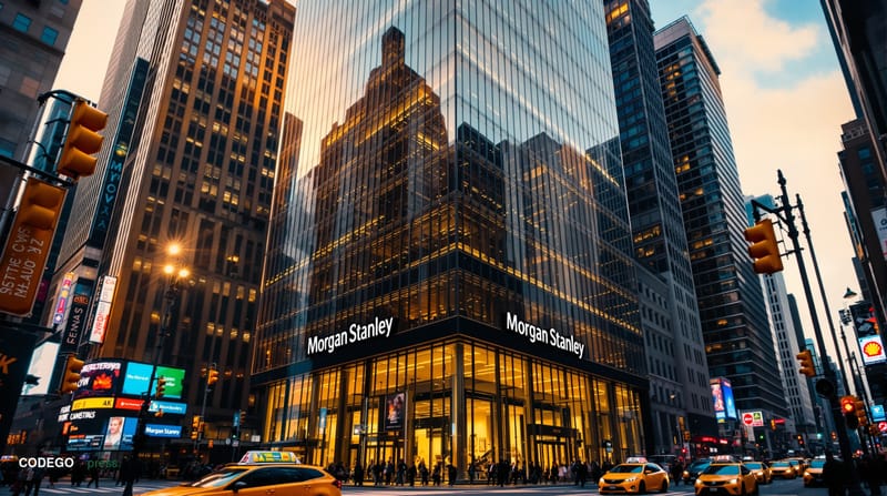 A cinematic editorial photograph of <a href="https://www.morganstanley.com" target="_blank" rel="noopener">Morgan Stanley</a>