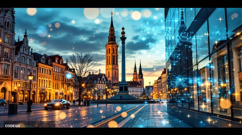 A cinematic editorial photograph showcasing the convergence of cryptocurrency regulation and European financial oversight, fe