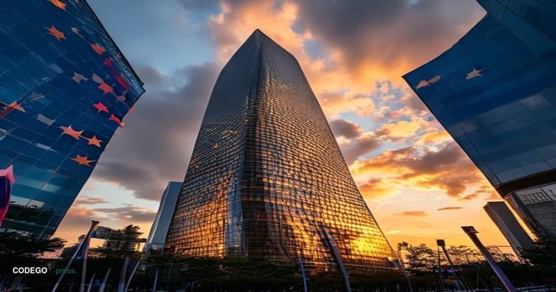 A cinematic editorial photograph showing the iconic <a href="https://www.softbank.jp" target="_blank" rel="noopener">SoftBank