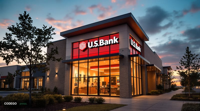 A striking cinematic editorial photograph of a modern <a href="https://www.usbank.com" target="_blank" rel="noopener">U.S. Ba