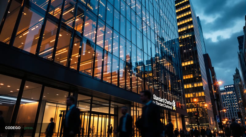 A cinematic editorial photograph of <a href="https://www.standardchartered.com" target="_blank" rel="noopener">Standard Chart