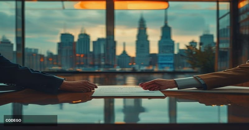 A cinematic editorial photograph set in Ulaanbaatar, Mongolia, with the city's distinctive skyline and the Zaisan Memorial vi