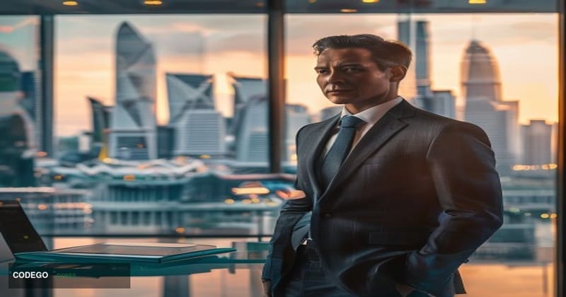 # Image Prompt: Adyen APAC Leadership Appointment

A sophisticated portrait-style photograph of a professional male executive