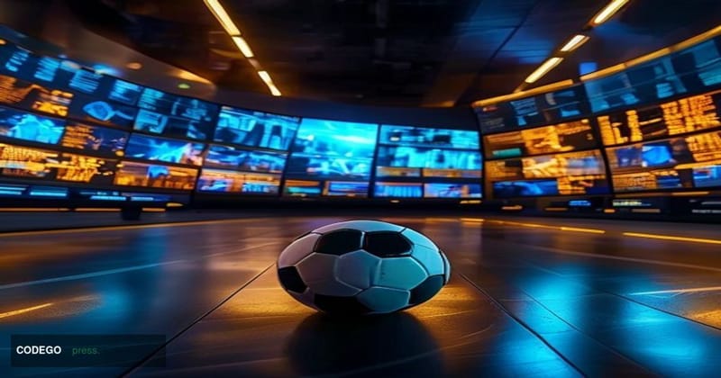 A cinematic editorial photograph centered on a large digital prediction market odds board displaying "USA vs. BELGIUM" in glo