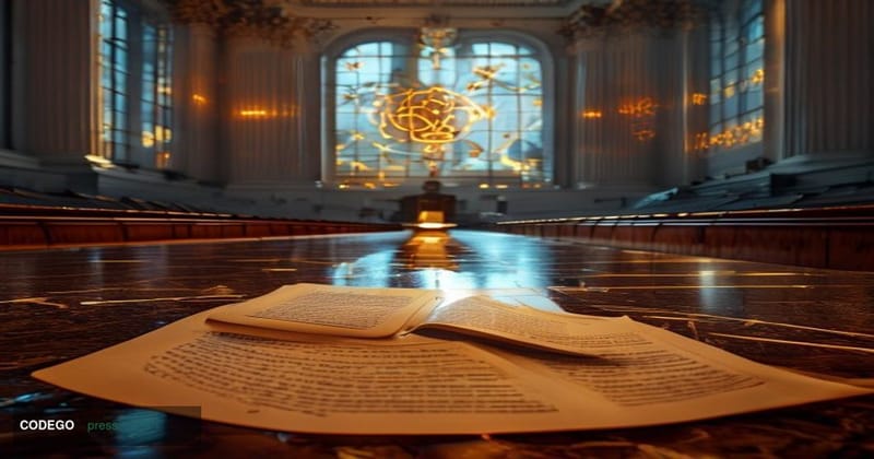 A photorealistic cinematic editorial photograph taken inside a grand marble-columned congressional hearing room on Capitol Hi