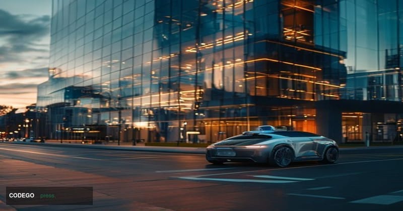 A cinematic editorial photograph set in a modern British financial district, with a glass-fronted private equity or fintech o