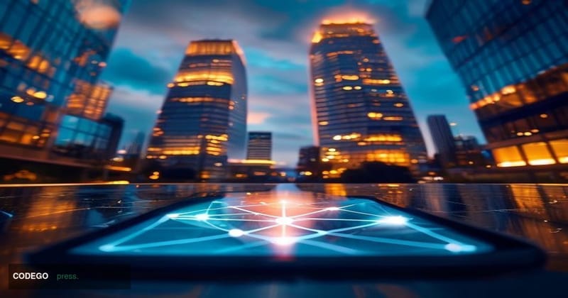 A photorealistic 8K cinematic editorial photograph of the European Central Bank's iconic twin-tower headquarters in Frankfurt