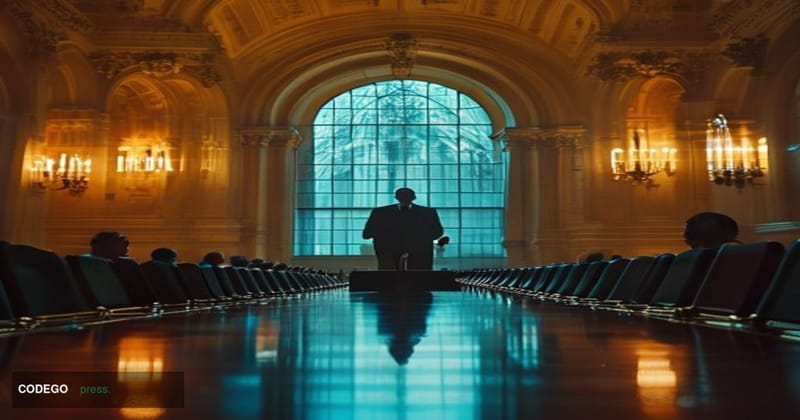 A photorealistic cinematic editorial photograph set in Dublin, Ireland, with the iconic Georgian architecture of the Central 