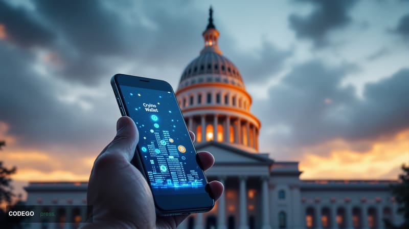 A photorealistic cinematic editorial photograph shot at ground level looking up at the Illinois State Capitol building in Spr