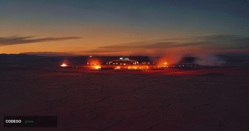 A cinematic editorial photograph shot at golden hour over the Jordanian desert landscape, with the silhouette of a military a