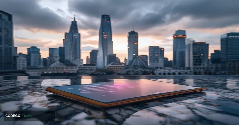 A photorealistic editorial news photograph taken at street level in Frankfurt's financial district, Bankenviertel, with the r