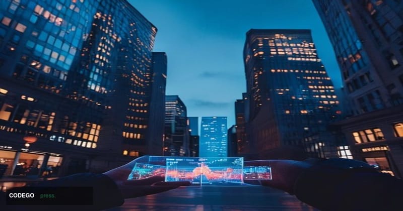 A cinematic editorial photograph set at a recognizable Canadian financial district — specifically Toronto's Bay Street corrid