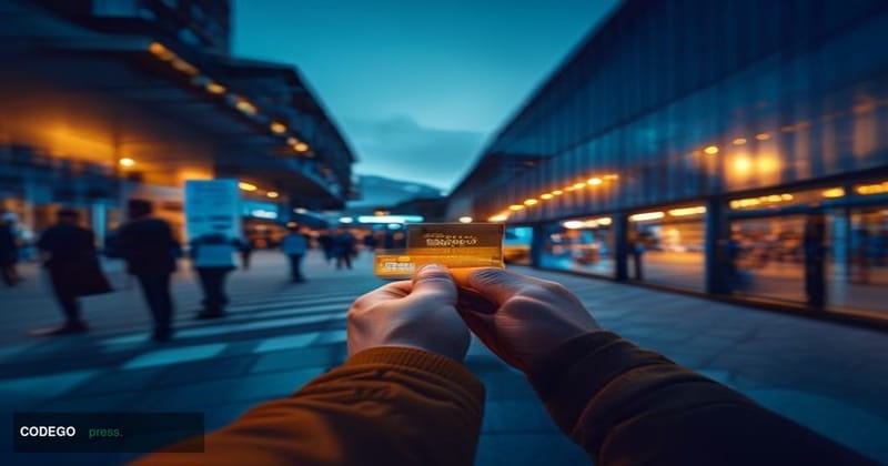 Cinematic editorial photograph taken at street level outside St. Jakob-Park stadium in Basel, Switzerland, with the iconic re