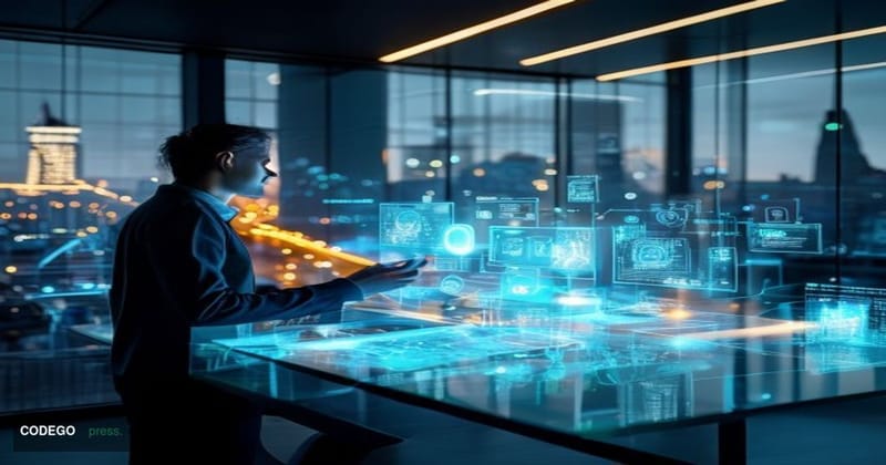# Image Prompt:

A sleek, modern fintech office environment in London with a sophisticated focus on AI and payment technology