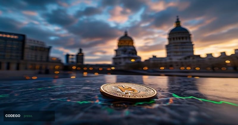 A cinematic editorial photograph set in the heart of the City of London financial district, with the iconic dome of St. Paul'