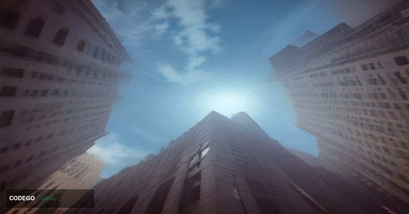 A dramatic cinematic editorial photograph of the New York Department of Financial Services building facade in lower Manhattan