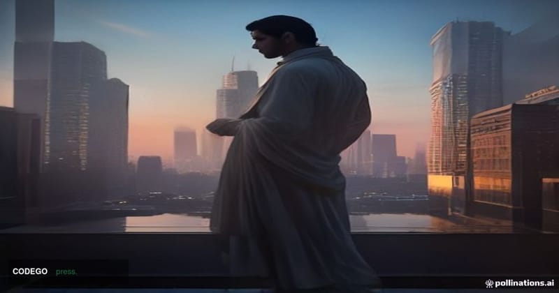 A dramatic cinematic editorial photograph capturing the essence of India's financial modernization, set against the iconic ba